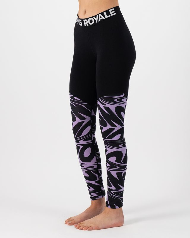 Mons Royale Cascade Merino Flex 200 Legging, Signal Lost Lupin