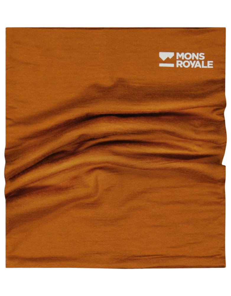 Mons Royale Double Up 100% Merino Neckwarmer Copper OS