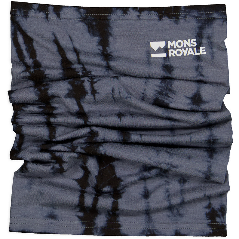 Mons Royale Daily Dose Merino Flex 200 Neckwarmer Garment Dyed, Grey Tie Dye, Grösse OS