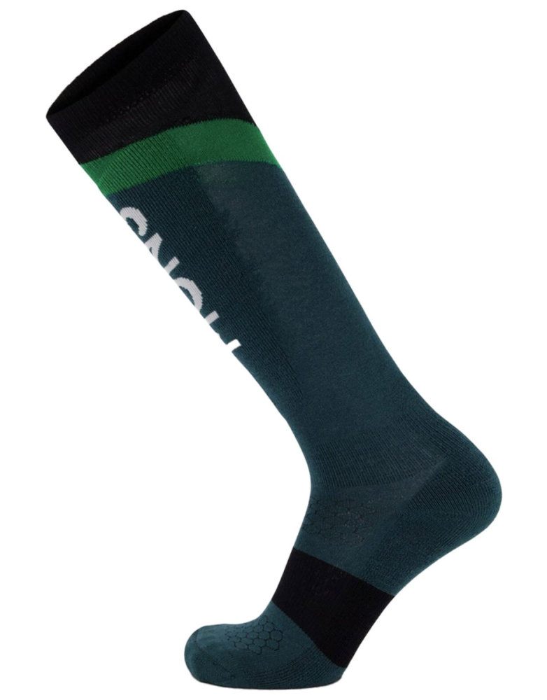 Mons Royale Ultra Cushion Merino Snow Sock Evergreen / Apple