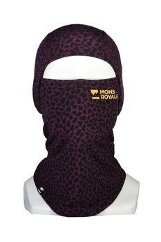 Mons Royale Santa Rosa Merino Flex 200 Balaclava Winter Leopard