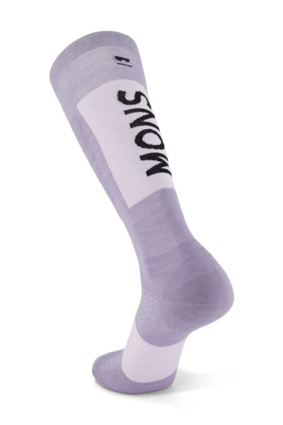 Mons Royale Atlas Merino Snow Sock Thistle Cloud