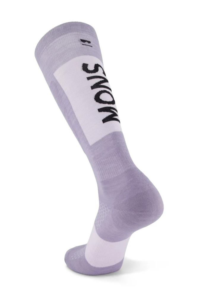 Mons Royale Atlas Merino Snow Sock Thistle Cloud M