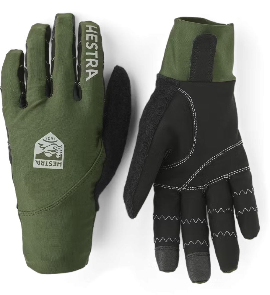 Hestra Ergo Grip Race Cut - 5 finger Olive / Olive