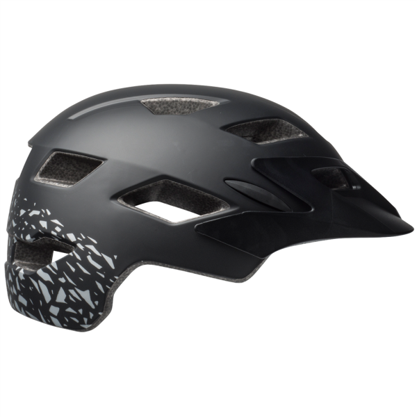 Bell Sidetrack Youth MIPS Helmet, matte black/silver fragments