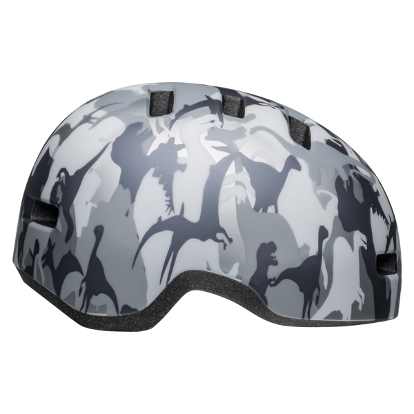 Bell Lil Ripper Helmet, matte gray/silver camosaurus, XS