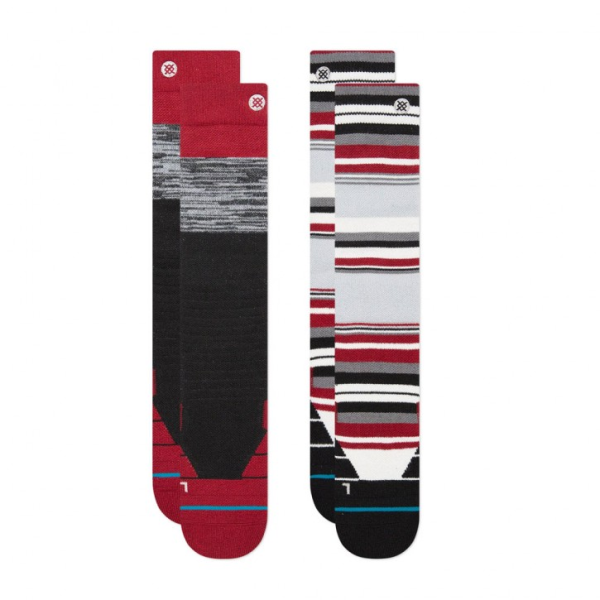 STANCE BLOCKED 2 PACK  red