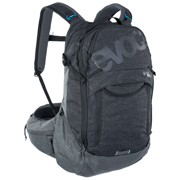Evoc Trail Pro 26L Backpack, black/carbon grey