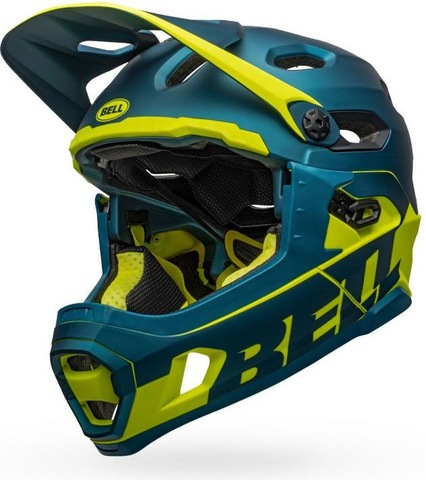 Bell Super DH Spherical MIPS Helmet matte/gloss blue/hi-viz, M