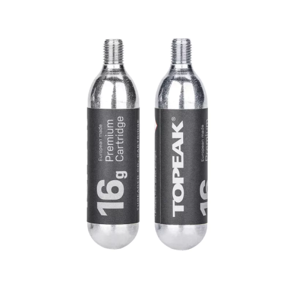 Topeak Threaded 16g CO2 Patrone Pumpenzubehör 2Stk CO2 Patrone 16g mit Gewinde