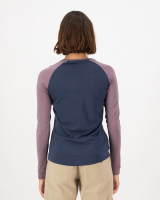 Mons Royale Icon Merino Raglan Long Sleeve, Midnight / Mauve, Grösse L