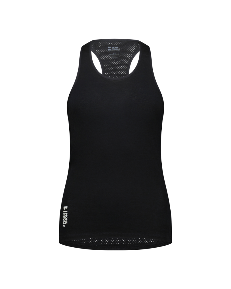 Mons Royale Bella Merino Tank, Black, Grösse L