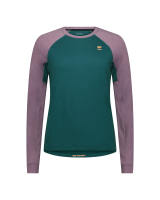 Mons Royale Tarn Merino Long Sleeve, Abyss / Mauve, Grösse XL
