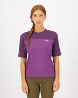 Mons Royale Diversion Merino Bike Jersey Short Sleeve, Ultraviolet / Boysenberry, Grösse XL