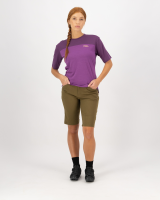 Mons Royale Diversion Merino Bike Jersey Short Sleeve, Ultraviolet / Boysenberry, Grösse XL