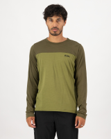 Mons Royale Diversion Merino Bike Jersey Long Sleeve, Fern / Olive, Grösse L