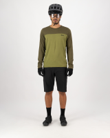 Mons Royale Diversion Merino Bike Jersey Long Sleeve, Fern / Olive, Grösse L