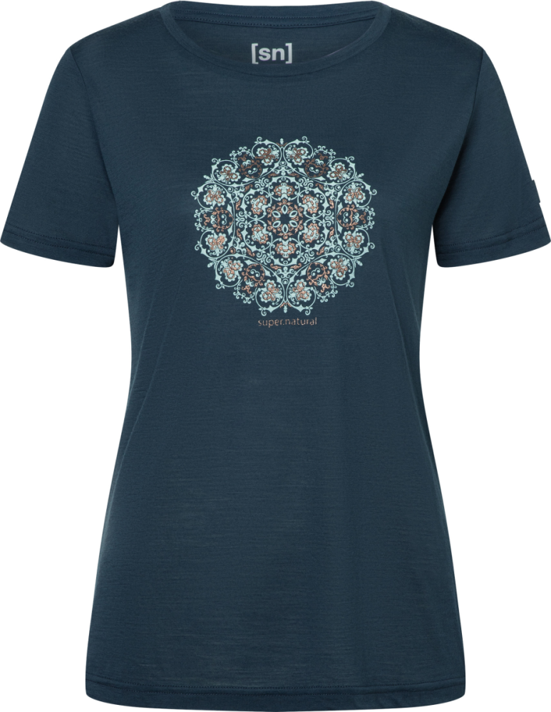 Supernatural W Ornament Tee blueberry/light jade/copper L