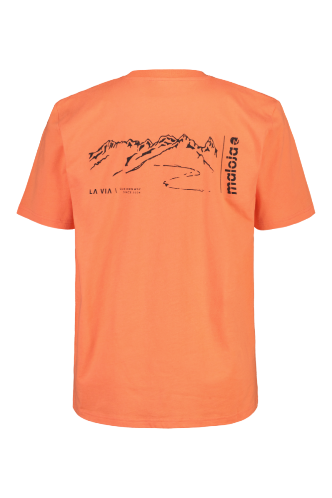 Maloja WindbachM. Traceable BioRe Tee, strawberry, Grösse L