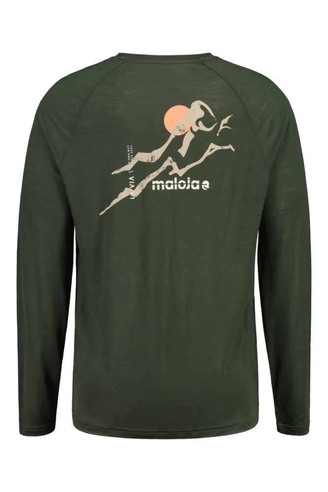Maloja TraunsteinM. Trail Shirt, alpine woods, Grösse XL
