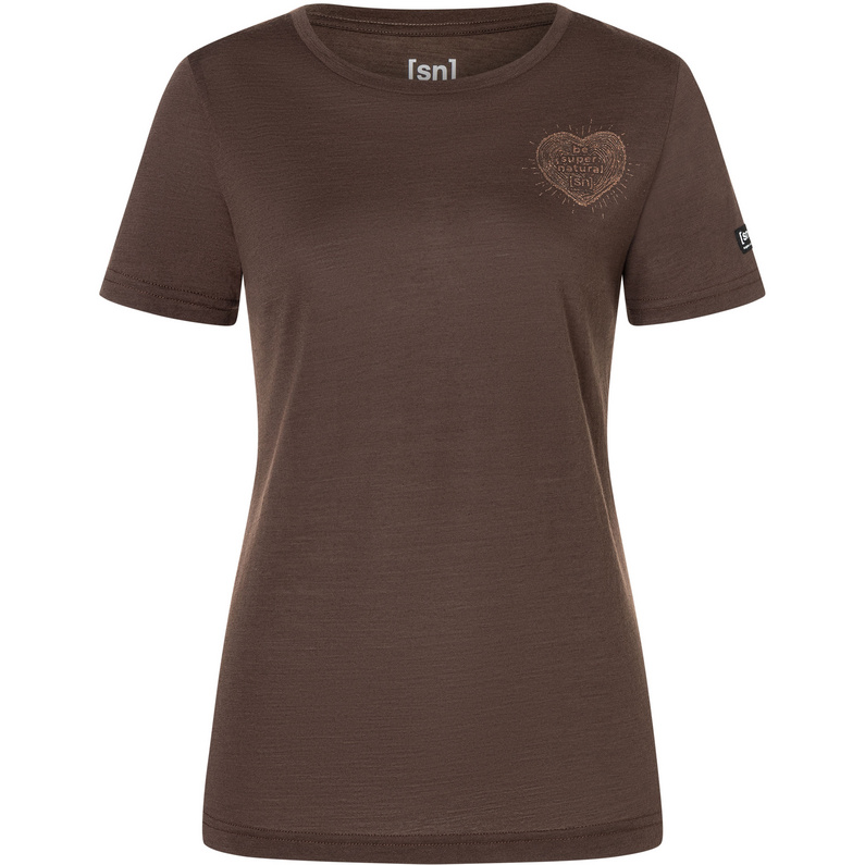 Supernatural W Little Heartwood Tee chocolate bean/copper L
