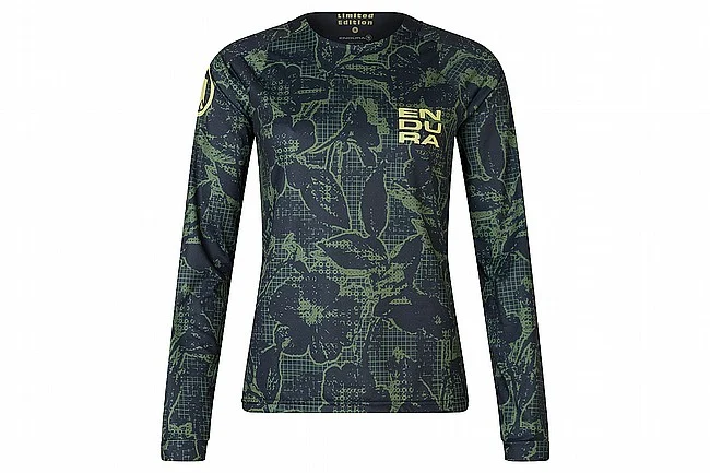 Endura Floral Wms Ltd L/s Tee Bk Xl