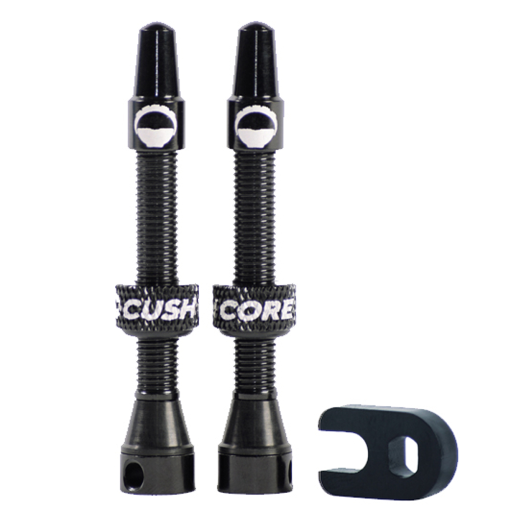 CushCore Tubeless Presta Air Valve Tubeless, 44 mm, /pièces. Black.